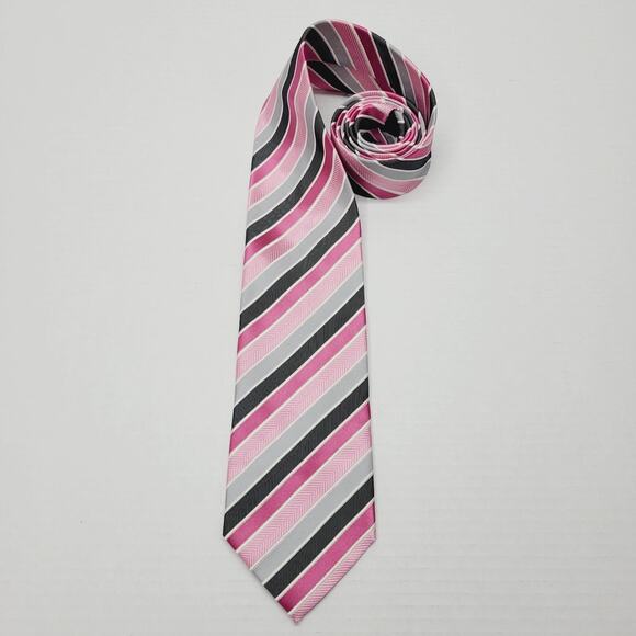 Satin Solid Silver Grey Mens Formal Vest Tie Medium Tuxedo Prom Brandon Michael - Picture 12 of 15